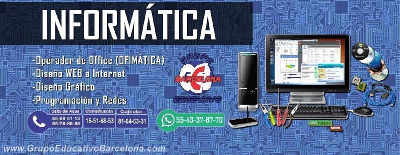 Cursos y carrera técnica en Informática